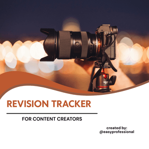 Revision Tracker for Content Creators 