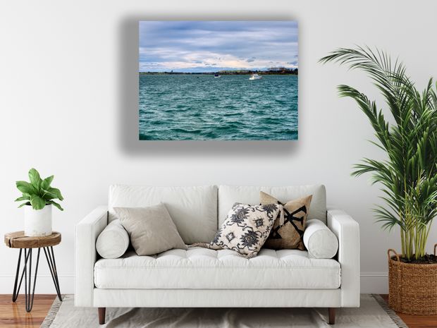 Boats Anchored in Tauranga Harbour New Zealand Coastal Landscape Photography Photo Download