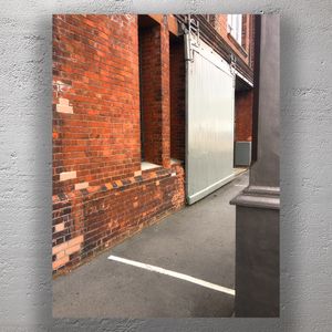 Brick Building with Industrial Sliding Door Urban Architecture Photo Download