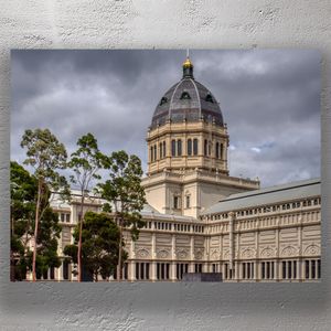Royal Exhibition Building Melbourne Iconic Heritage Architecture Under Dramatic Skies Photo Download