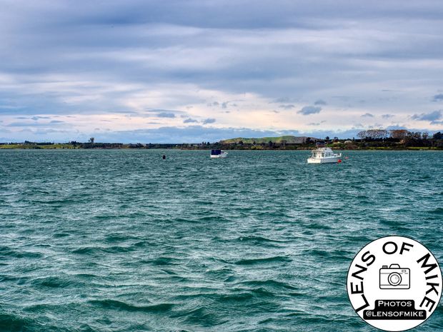 Boats Anchored in Tauranga Harbour New Zealand Coastal Landscape Photography Photo Download