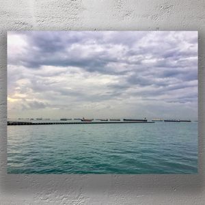 Ships in Singapore Harbour A Stunning Maritime View of Busy Waters Photo Download