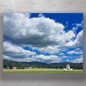 Dramatic Clouds Over Trentham Racecourse New Zealand Scenic Landscape Photography Photo Download