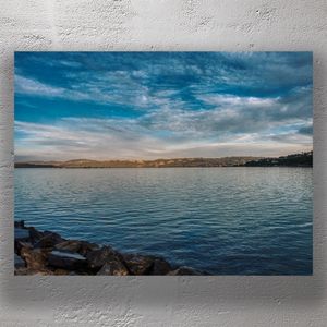Tranquil Waters of York Bay, Lower Hutt  Scenic Coastal Landscape at Sunset Photo Download
