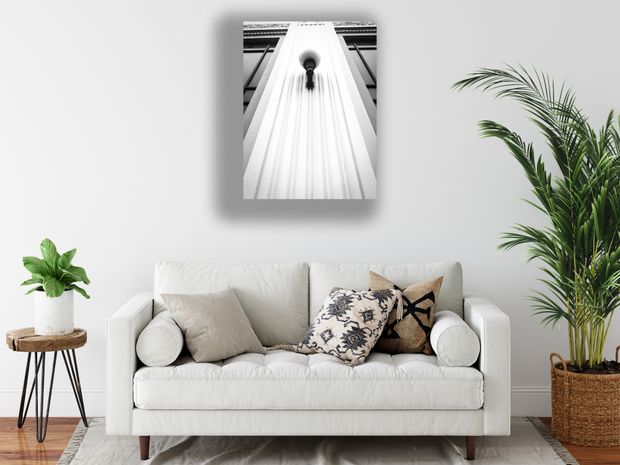 Art Deco Wall Lamp on Ornate Facade Symmetrical Architectural Detail Photo Download
