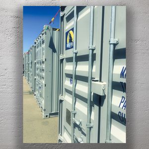 Secure Grey Shipping Containers Industrial Freight Solutions Photo Download
