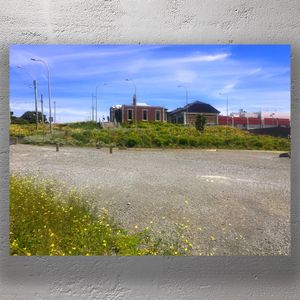 Abandoned Lot with Historic Brick Building on a Sunny Day Urban Landscape Photography Photo Download