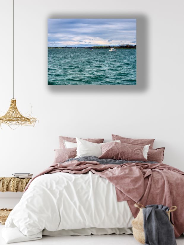 Boats Anchored in Tauranga Harbour New Zealand Coastal Landscape Photography Photo Download