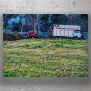 Abandoned Farm Truck and Tractor in Rural Field Vintage Agricultural Machinery Photo Download
