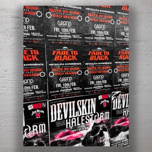 Rock Concert Posters Fade to Black Devilskin Halestorm and More Photo Download