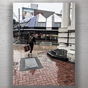 Urban Rainy Day in Wellington Moody Street Photography with Traveler Photo Download