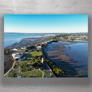 Aerial View of Cleveland Point Queensland Coastal Beauty at Low Tide Photo Download