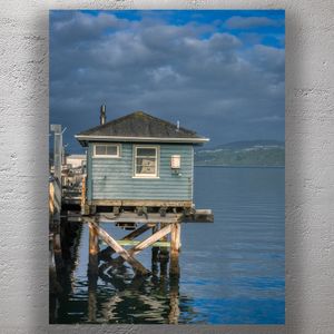 Waterfront Pier House in Wellington New Zealand Rustic Coastal Architecture Photo Download