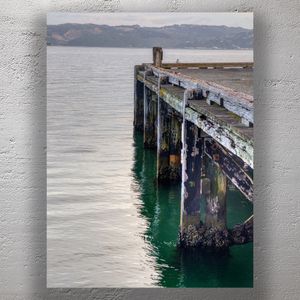 Rustic Charm of Rona Bay Wharf Weathered Wooden Pier in Eastbourne New Zealand Photo Download