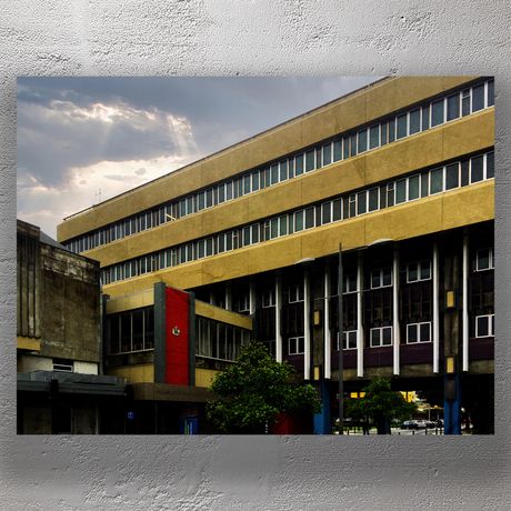 Palmerston North City Council Building Under Dramatic Sky Urban Architecture Photo Download