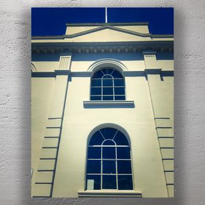 Elegant Neoclassical Architecture with Arched Windows Historic Building Photo Download