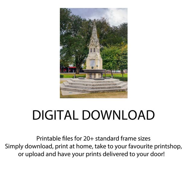Palmerston North Commemorative Fountain 25th Anniversary Monument in The Square Photo Download