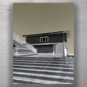 Minimalist Architecture and Staircase Urban Monochrome Photography Photo Download