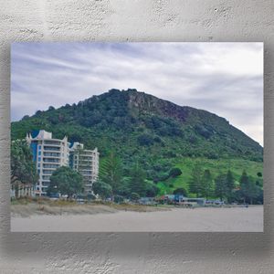 Mount Maunganui from the Beach Coastal New Zealand Landscape Photo Download