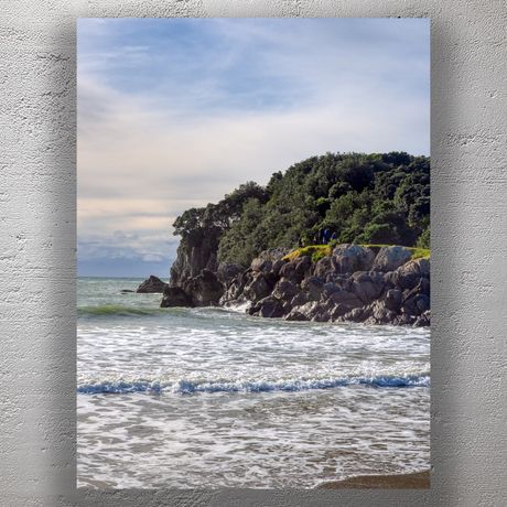 Moturiki Island Rocky Shoreline at Mount Maunganui New Zealand Photo Download