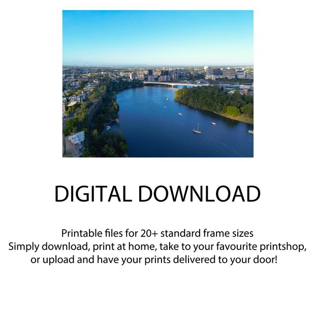 Aerial View of Brisbane River and Kangaroo Point Cliffs Stunning Cityscape Photo Download