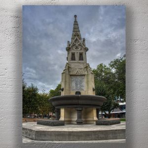 Palmerston North War Memorial Fountain Historic Monument in The Square Photo Download