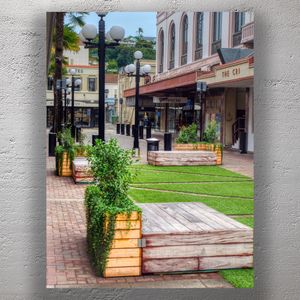 Urban Oasis in Napier New Zealand Modern Street Design and Green Spaces Photo Download