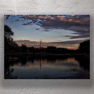 Twilight Over Yarra River Stunning Melbourne Skyline and MCG Reflection Photo Download