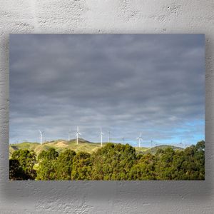Te Āpiti Wind Farm in Manawatū New Zealand Renewable Energy Landscape Photo Download