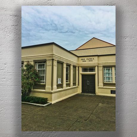 Art Deco Memorial Hall in Palmerston North Pro Patria 1939–1945 Tribute Photo Download