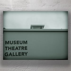 Modern Minimalist Architecture Museum Theatre Gallery Signage Photo Download