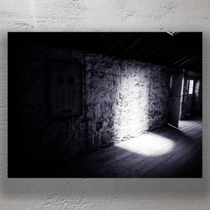 Eerie Sunlight in an Abandoned Barn Haunting Black &amp; White Photography Photo Download