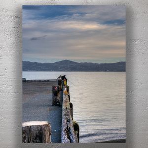 Serene Fishing at Rona Bay Wharf Eastbourne Coastal Tranquility in New Zealand Photo Download
