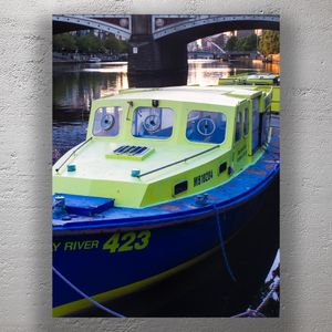 Colorful River Boat on Yarra River Melbourne at Sunset Scenic Waterway Transport Photo Download