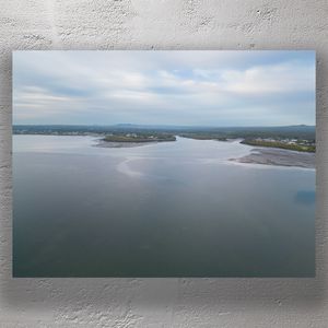 Tranquil Aerial View of Tidal Estuary at Manly Queensland Photo Download