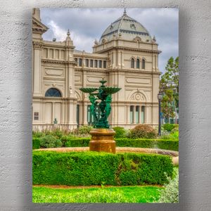 Royal Exhibition Building and Hochgurtel Fountain Melbourne Historic Landmark Photo Download