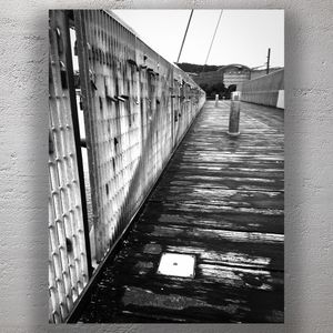 Black and White Photo of Love Locks on Bridge in Wellington Harbour Photo Download