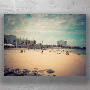 Relaxing Day at St Kilda Beach Melbourne Scenic Australian Coastline Photo Download