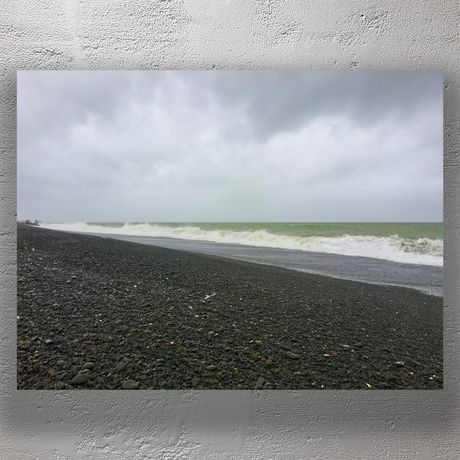 Stormy Day at Napier Pebble Beach New Zealand Dramatic Coastal Waves Photo Download