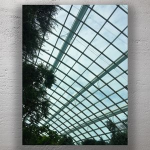 Glass Roof Architecture at Singapores Cloud Forest Futuristic Greenhouse Design Photo Download