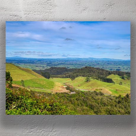 Scenic View Over Kaimai Mamaku Forest Park Lush Green Hills and Rolling Landscape Photo Download