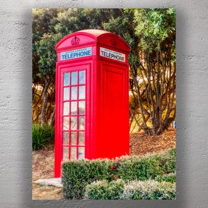 Iconic Red Telephone Box at Aotea Lagoon Classic British Design in New Zealand Park Photo Download