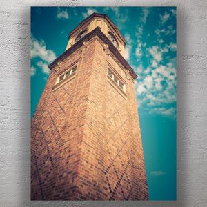 St Kilda Clock Tower Iconic Brick Landmark Against Blue Sky Photo Download
