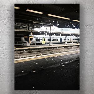 Rainy Day at Wellington Railway Station Moody Train Platform Photo Download