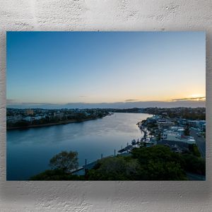 Brisbane River at Dawn A Stunning Aerial View of Queenslands Scenic Waterfront Photo Download
