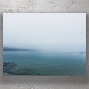 Tranquil Mist Over Wellington Harbour Serene Seascape Photography Photo Download