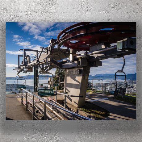 Scenic Chairlift View Over Rotorua New Zealand Panoramic Lake and Mountain Landscape Photo Download