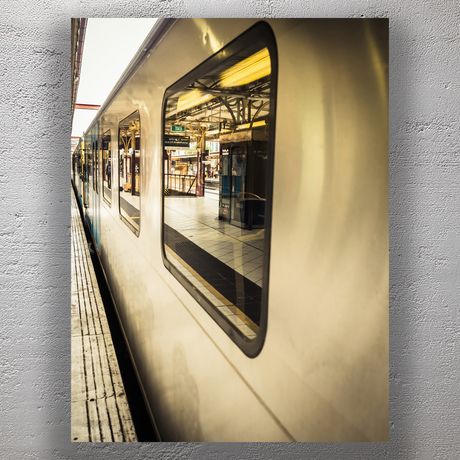 Urban Train Station Reflection Modern Railway Travel Photography Photo Download