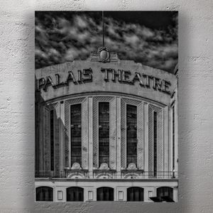 Palais Theatre St Kilda Iconic Melbourne Art Deco Landmark in Black and White Photo Download