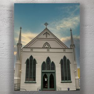 Trinity Methodist Church Napier Historic Gothic Revival Architecture at Sunset Photo Download